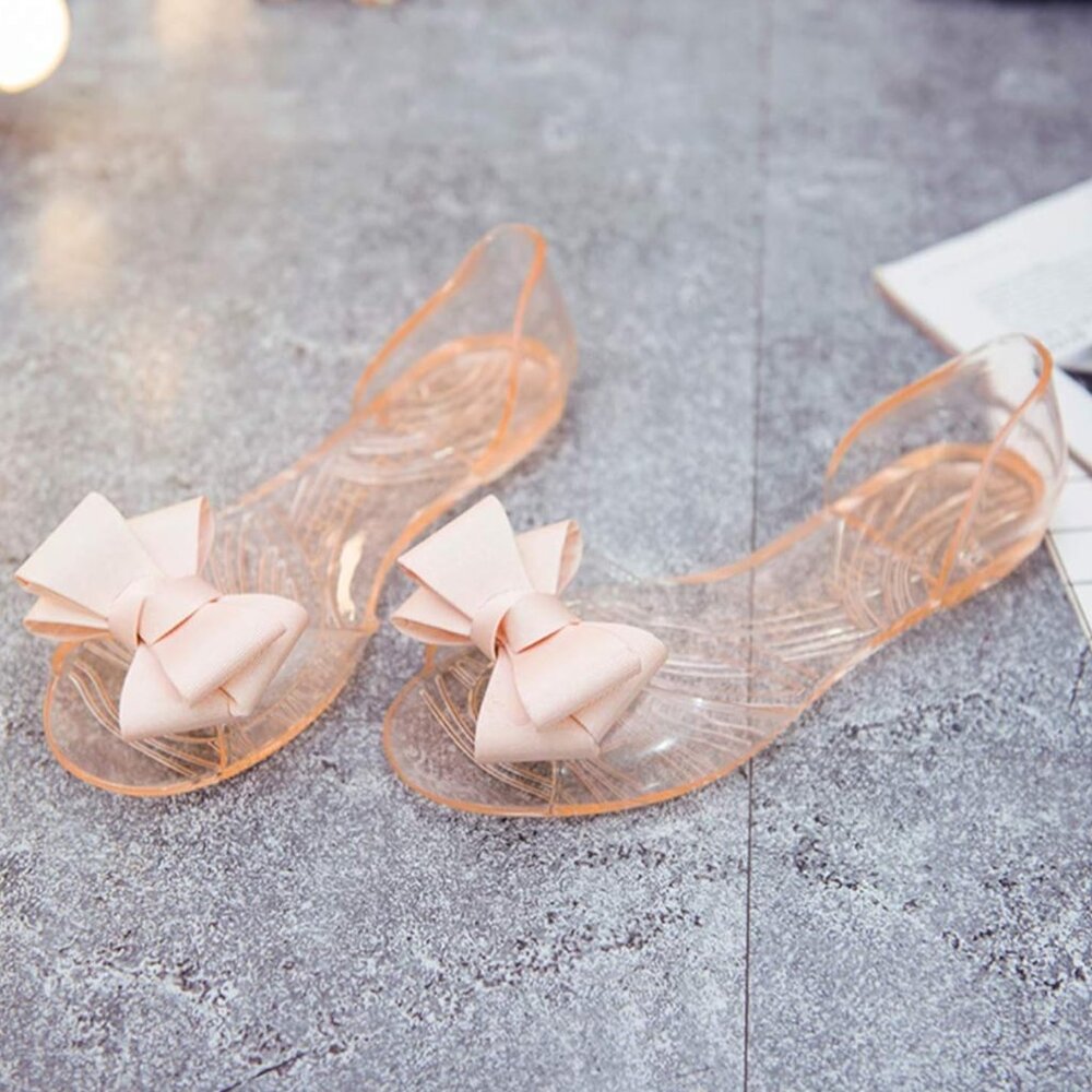 Women’s Jelly D’Orsay Bow Flats 🎀